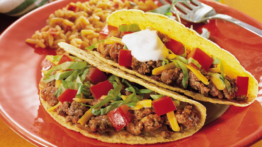 Tacos de carne picada