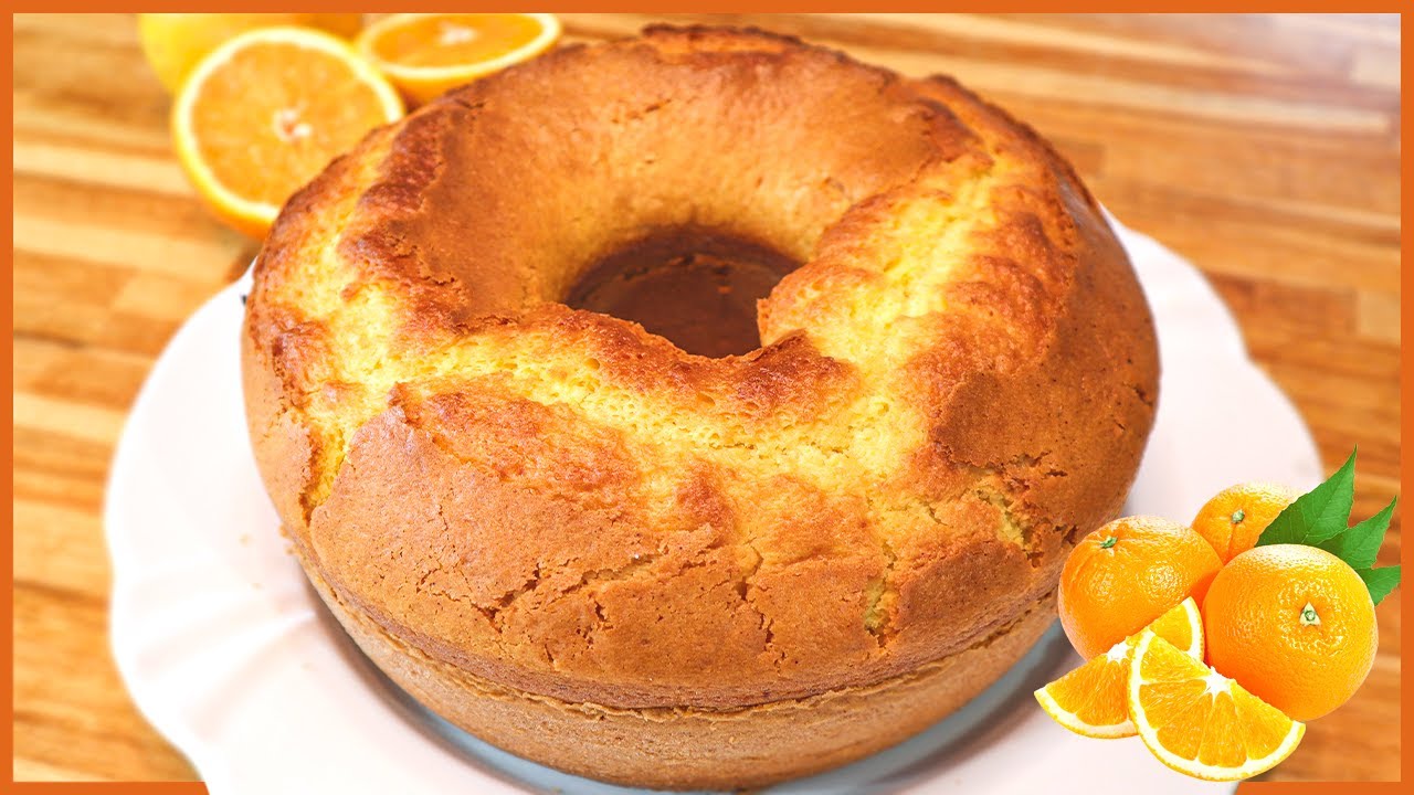 Bolo de Laranja da Liquidificador